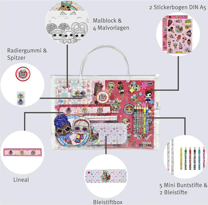 Immagine prodotto Undercover Borsa in PVC Motivo LOL Surprise multicolore (Multicolore)