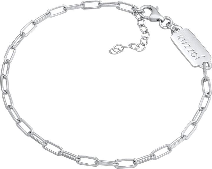 Immagine prodotto Kuzzoi Bracciale Uomo Catena a Maglie Ovale Argento 925 (19 cm, Argento 925)