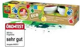 Produktbild Ses ECO Finger malen (Grün, Rot, Gelb, 110 ml)