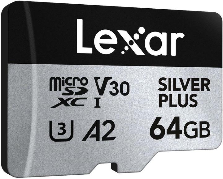 Image du produit Lexar Professional Silver Plus (64 Go, microSDXC, U3, UHS-I)