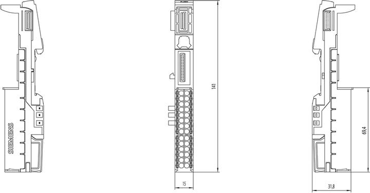 Produktbild Siemens 6ES7193-6BP40-0DA1, Multicolour, 59 g, 1 pc(s), 42 mm, 28 mm, 148 mm