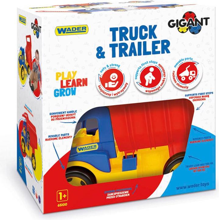 Produktbild Wader Kipper mit Anhänger 107 cm Gigant Truck