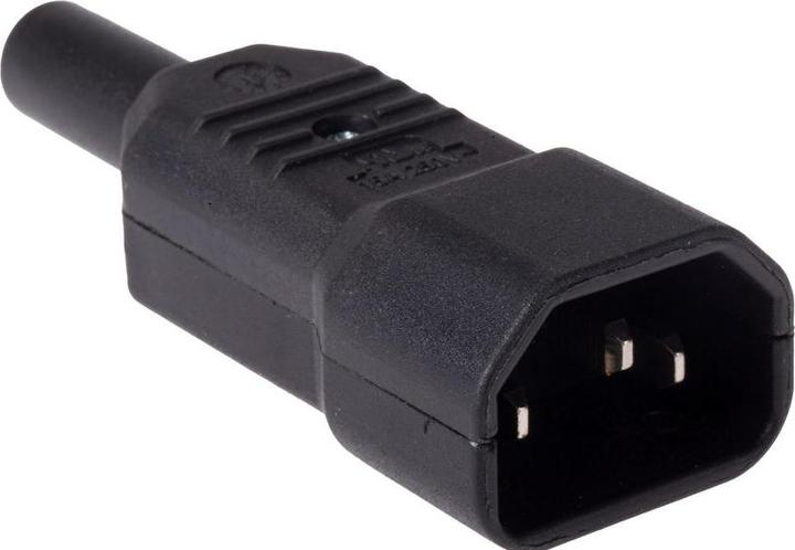 Produktbild Rs Pro IEC-Steckverbinder C14 250 V, Gerade, Kabelmontage, Stecker, Sicherung/en / 10A, Schrauben