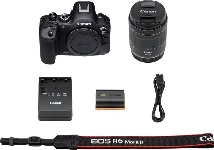Produktbild Canon EOS R6 Mark II Kit (24 - 105 mm, 24.20 Mpx, Vollformat)