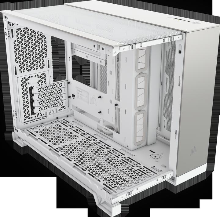 Immagine prodotto Corsair 2500X (bianco/alluminio, vetro temperato x 2) (mATX, Mini-ITX)