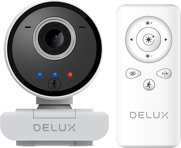 Actual product image Delux Smart Webcam with Tracking and Built-in Microphone DC07 (White) 2MP 1920x1080p (2 Mpx)