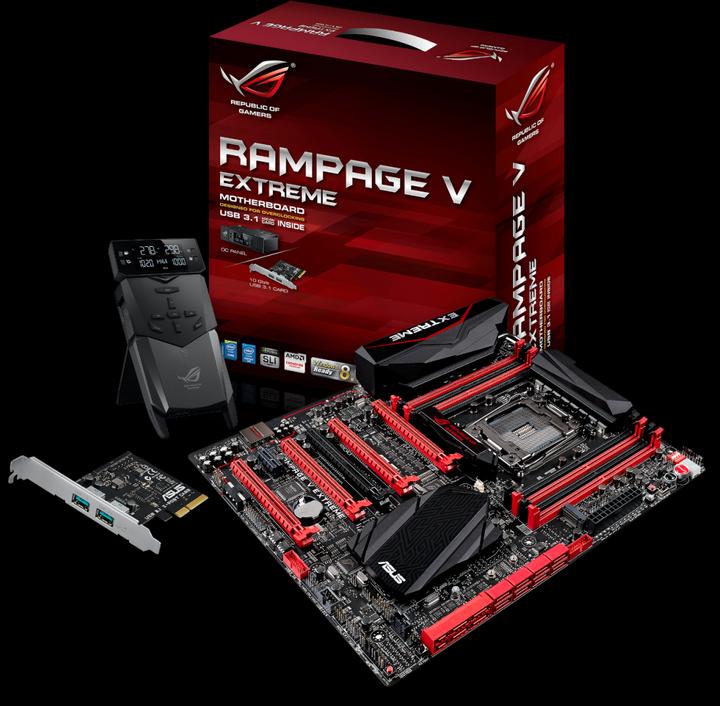 Image du produit ASUS Rampage V Extreme/U3.1 (LGA 2011-v3, Intel X99, E-ATX)