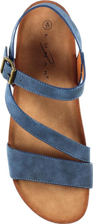 Actual product image Lunar Womens/Ladies Cluster Wedge Sandals (41)