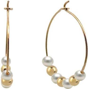 Passion CREOLEN GOLD 9 KT - ZUCHTPERLE - 20 MM (MAT BIJOU)