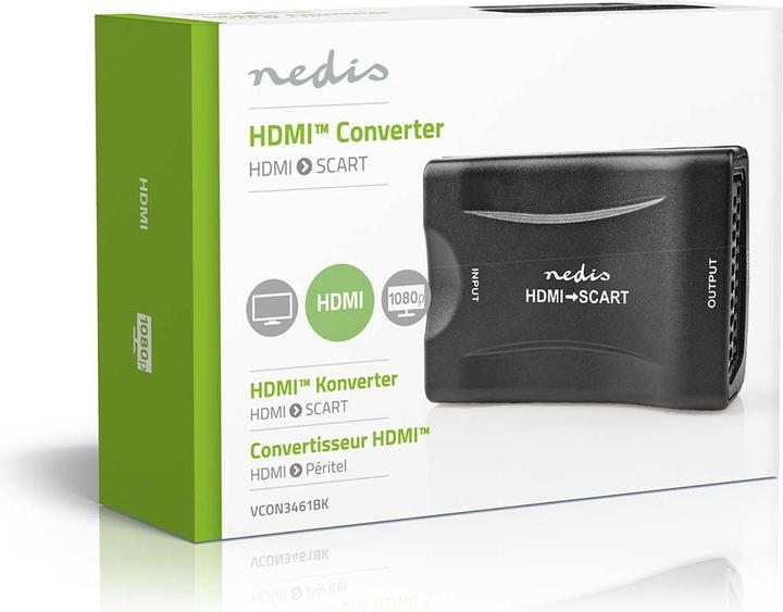 Produktbild Nedis HDMI ™ Converter HDMI™ Eingang SCART Buchse 1-Weg 1080p 1.2 Gbps ABS Schwarz