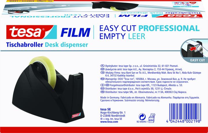 Produktbild tesa EASY CUT PROFESSIONAL Standfester Tischabroller für grosse tesafilm Rollen
