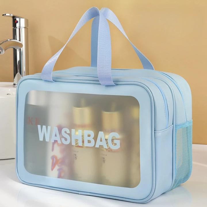 Produktbild Only-Bags.Store Nass-Trocken-Trennung Schminktasche tragbare Kulturtasche Reise Essentials grosse Kapazität