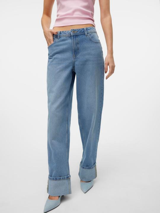 Actual product image Vero Moda VMEVELYN Niedrige Taille Locker geschnitten Jeans Weit geschnitten (25)