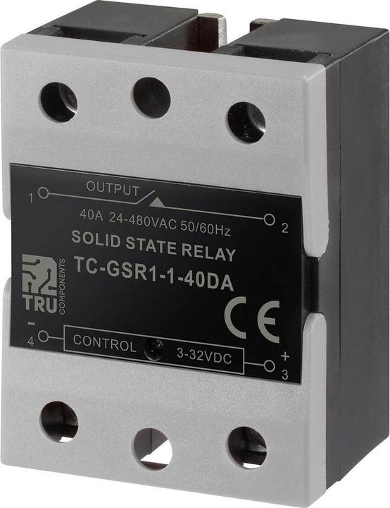 Produktbild Tru Components Halbleiterrelais TC-GSSR-1-40DA 40 A Schaltspannung max. 32 V/DC