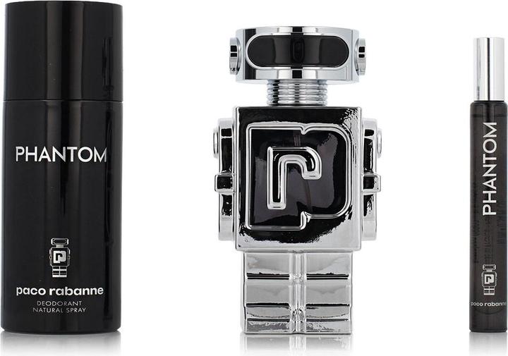 Actual product image Paco Rabanne SET Phantom Men EDT spray 100ml + DEO spray 150ml + EDT 10ml (Eau de toilette)