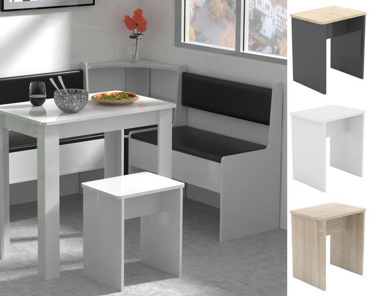 Produktbild VCM Holz Sitzhocker Würfel Fussablage Beistelltisch Esal (40 cm)