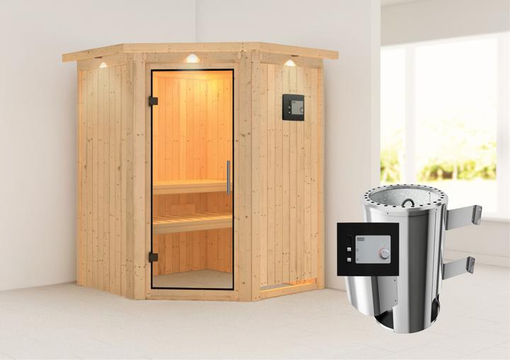 Actual product image Karibu Nanja with roof wreath (Plug & Play 3.6 KW external control)
