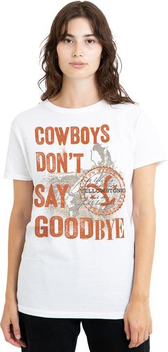 Immagine prodotto Yellowstone Cowboys Don't Say Goodbye Maglietta Adulto Unisex (S)