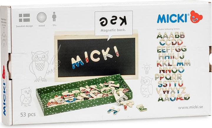 Produktbild Micki Magnetbuchstaben inkl. Box & Tafel (51 x)