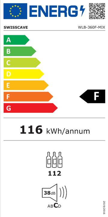 Label énergétique Swisscave WLB-360F