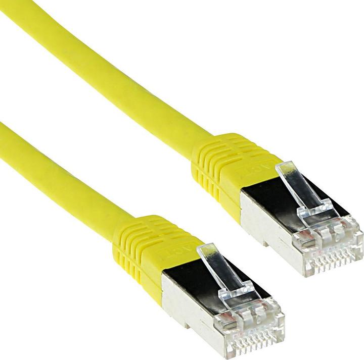 Produktbild Yellow 5 meter LSZH SFTP CAT6A patch cable with RJ45 connectors. Cat6a s/ftp lszh yellow 5.00m (S/FTP, CAT6a, 5 m)