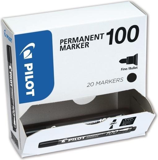 Produktbild Pilot Permanent-Marker 100 XL (Black, 4.50 mm, 15 x)