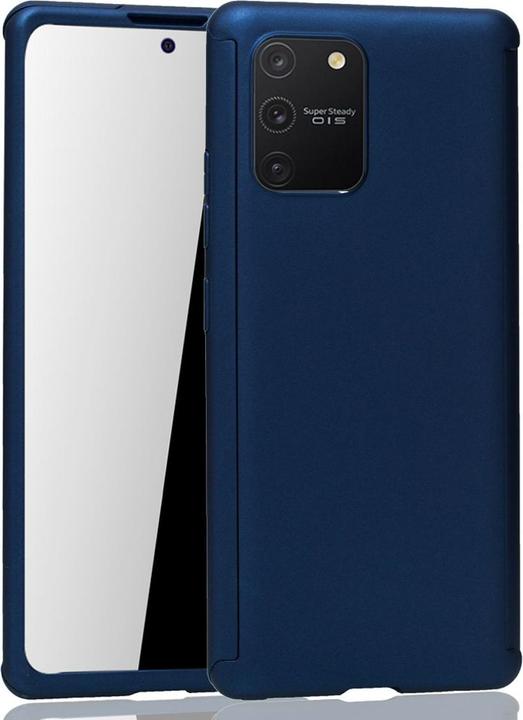 Produktbild König Design Hülle Handy Schutz für Samsung Galaxy S10 Lite 360 Case Cover Displayschutz Blau (Samsung Galaxy S10 Lite)
