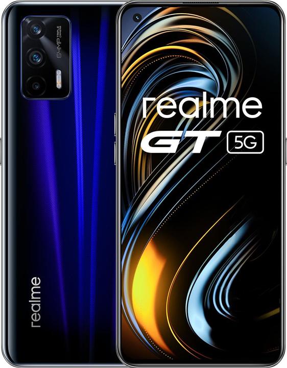 realme GT 5G (128 Go, Dashing Blue, 6.43", Double SIM, 64 Mpx, 5G)