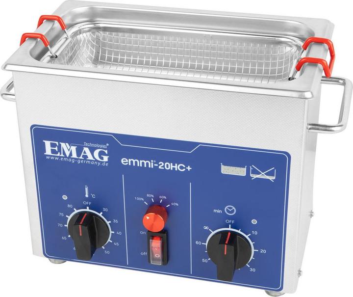 Produktbild Emag Emmi-20HC Plus Ultraschallreiniger Universal 120 W 2.6 l mit Heizung (40 kHz, 2600 ml)