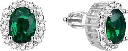 Beneto Glittery silver earrings AGUP1502S (L)