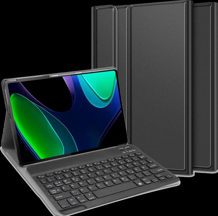 Produktbild Cazy Tastatur Hülle Kompatibel mit Xiaomi Pad 6 - Schutz Etui mit magnetisch Abnehmbarer Tastatur - (DE, Xiaomi Pad 6)