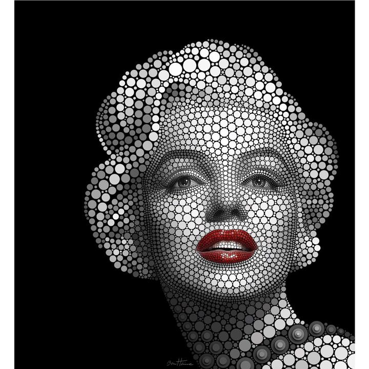 Trenddeko Ben Heine - Circlism: Marilyn Monroe