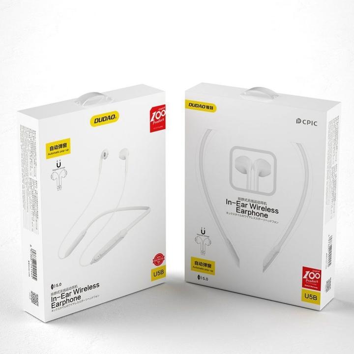 Actual product image Dudao Magnetic Suction in-ear wireless Bluetooth headphones white (U5B) (Wireless)