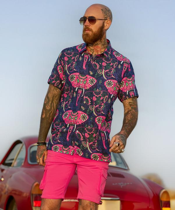 Produktbild Joe Browns Elephant Print Statement Short Sleeve Shirt (S)