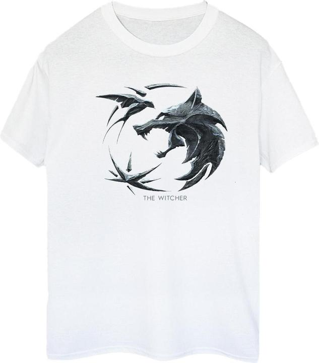 Netflix The Witcher Wolf Logo TShirt (L)