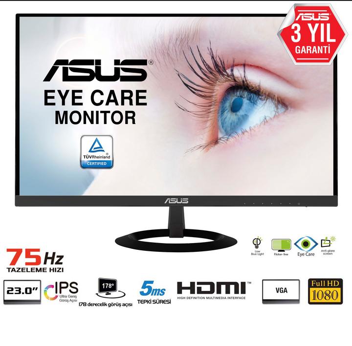 Actual product image ASUS VZ239HE (1920 x 1080 pixels, 23")
