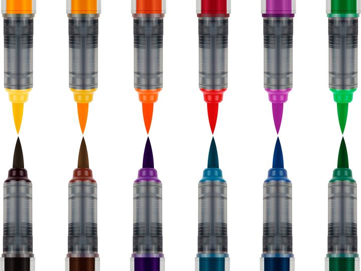 Actual product image Karin PRO - Brush Marker (Basic Colours, 12 x)