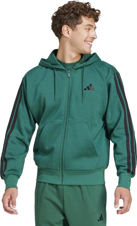 Actual product image adidas 3 Stripes Fleece Full Zip Hoodie (XL)