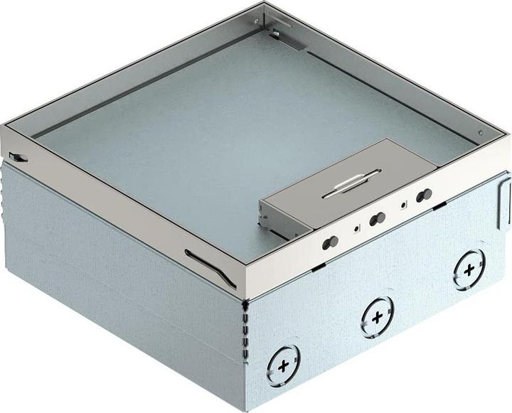 Produktbild OBO Bettermann OBO UDHOME4 2V MT V Bodentank komplett 3fach VDE-Steckdose