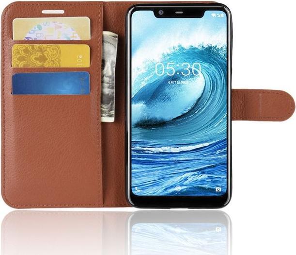 Produktbild MU Classic Litchi Leder Bookcover Series (Nokia 5.1 Plus)