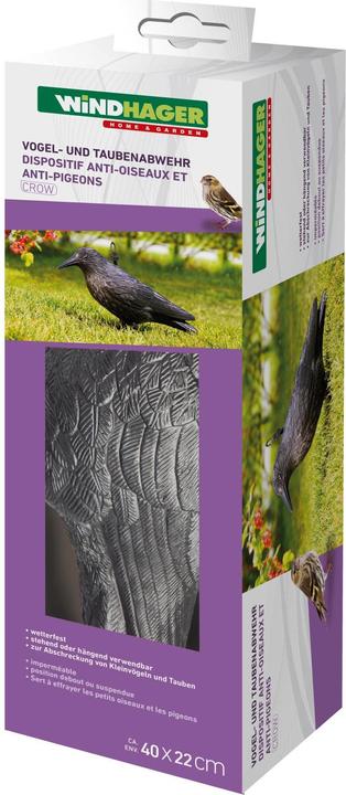Actual product image Windhager Animal figure raven 37cm, black