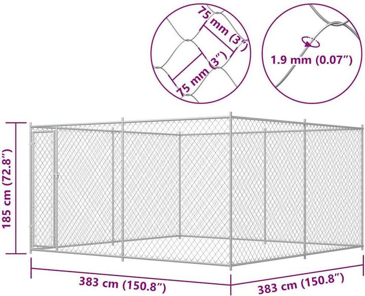 Actual product image VidaXL Donnie (Dog kennel)