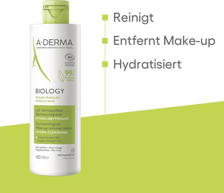 Produktbild A-Derma A derma biology leche desmaq 400ml (Reinigungsmilch, 400 ml)