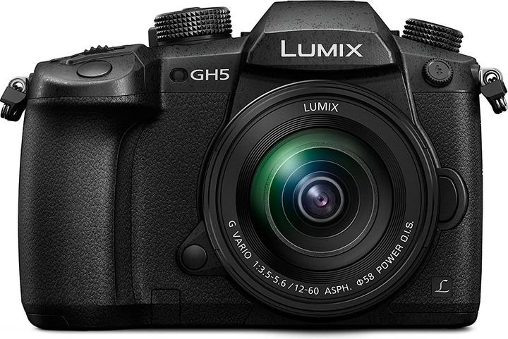 Panasonic Lumix DC-GH5 (12 - 60 mm, 20.30 Mpx, Micro Four Thirds)