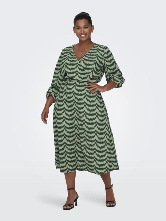 Image du produit Only Robe portefeuille curvy à manches longues (46)