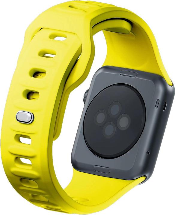 Produktbild 3MK Silicone Watch Strap żółty/yellow dla Apple Watch 42/44/45/49mm (Edelstahl, Silicone)