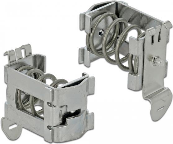 Actual product image Delock Shield clamp 10 - 20mm for top hat rail/DIN Rail