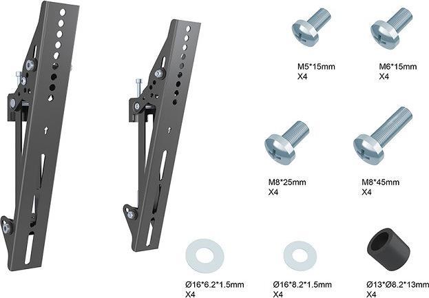 Produktbild Multibrackets Tilt-Halter VESA 300, Metall, zu Pro System