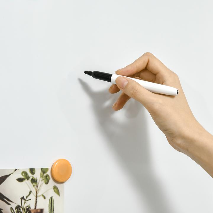 Actual product image Homcom Whiteboard with dry erase board, magnets and pens (90 x 60 cm)