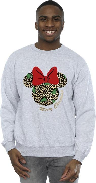 Immagine prodotto Disney Minnie Mouse Leopard Christmas Felpa Uomo (S)